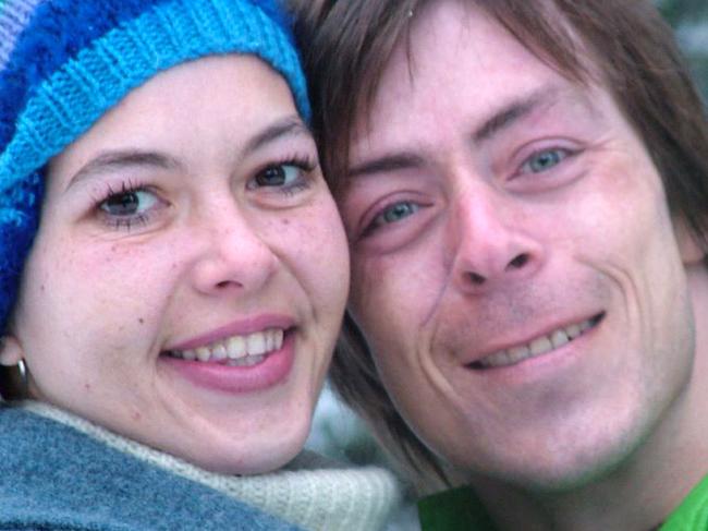 Slain St Kilda sex worker Tracy Connelly and her long-term partner Tony Melissovas in happy times.