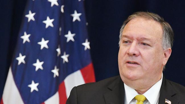 Secretary of State Mike Pompeo warned of China’s infiltration of US universities. Picture: Mandel Ngan/AFP