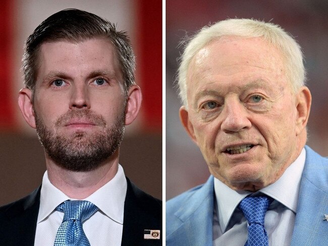 Eric Trump; Cowboys owner Jerry Jones.