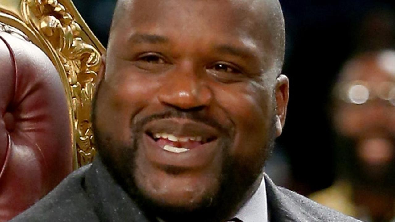 NEW ORLEANS, LA - FEBRUARY 15: Shaquille O'Neal sits in a chair as Western Conference All-Star Ben McLemore #16 of the Sacramento Kings prepares to dunk over him during the Sprite Slam Dunk Contest 2014 as part of the 2014 NBA All-Star Weekend at the Smoothie King Center on February 15, 2014 in New Orleans, Louisiana. NOTE TO USER: User expressly acknowledges and agrees that, by downloading and or using this photograph, User is consenting to the terms and conditions of the Getty Images License Agreement. (Photo by Ronald Martinez/Getty Images)