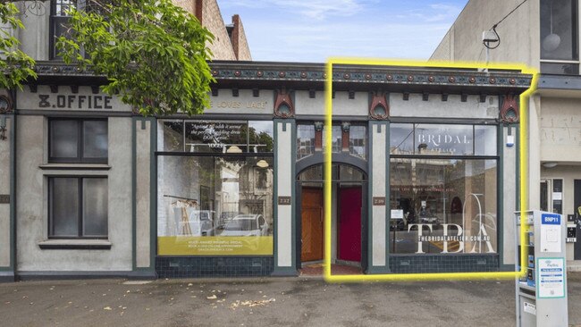 The Bridal Atelier operated from Bank St in South Melbourne.