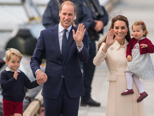 The Duke and Duchess of Cambridge, Prince George and Princess Charlotte. Picture: Supplied