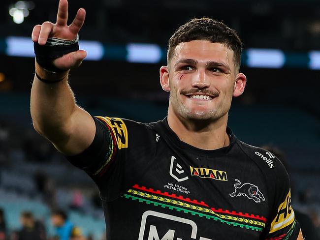 NRL 2024 PF Penrith Panthers v Cronulla-Sutherland Sharks - Nathan Cleary. Picture: NRL Photos