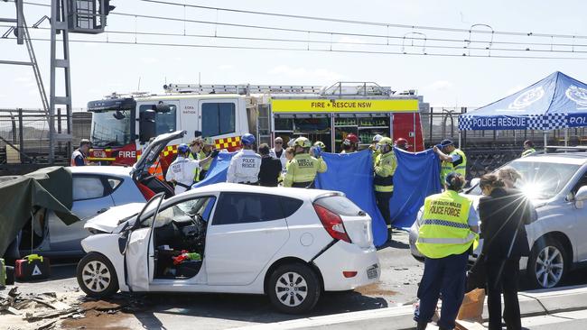 Dozens of emergency service workers are on scene. Picture: NewsWire / John Appleyard