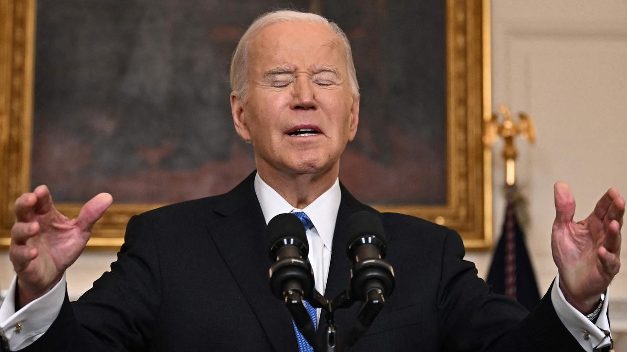 US President Joe Biden speaks at the White House. An overwhelming majority of voters do not think the oldest president in history should seek a second term. Picture: Jim Watson/AFP