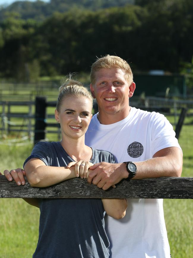 Emma Hannant and husband Ben Hannant. Picture Glenn Hampson