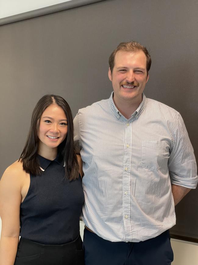 Jacqueline and Levi visited the Mackay Hospital open day in 2023 and after 24 hours in Mackay, decided it was the place they wanted to do their internship. Photo: Fergus Gregg