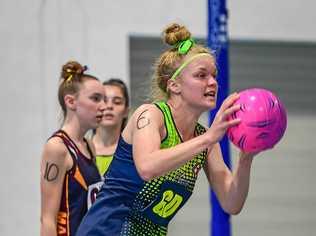 Caitlin Skaines from Assumption College in Warwick competes in the Confraternity Carnival. Picture: Brian Cassidy