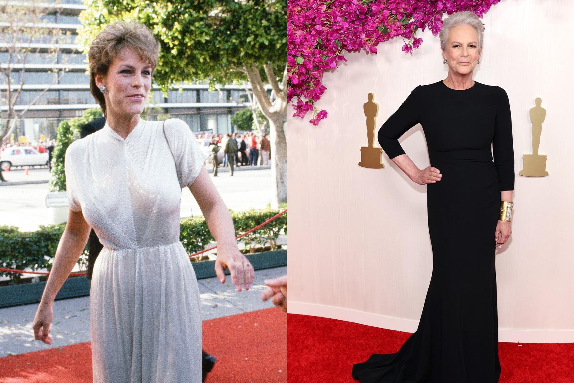 <h2>Jamie-Lee Curtis</h2><p>1983 and 2024</p>