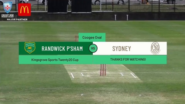 Replay: NSW Premier T20 cricket – Randwick Petersham vs Sutherland