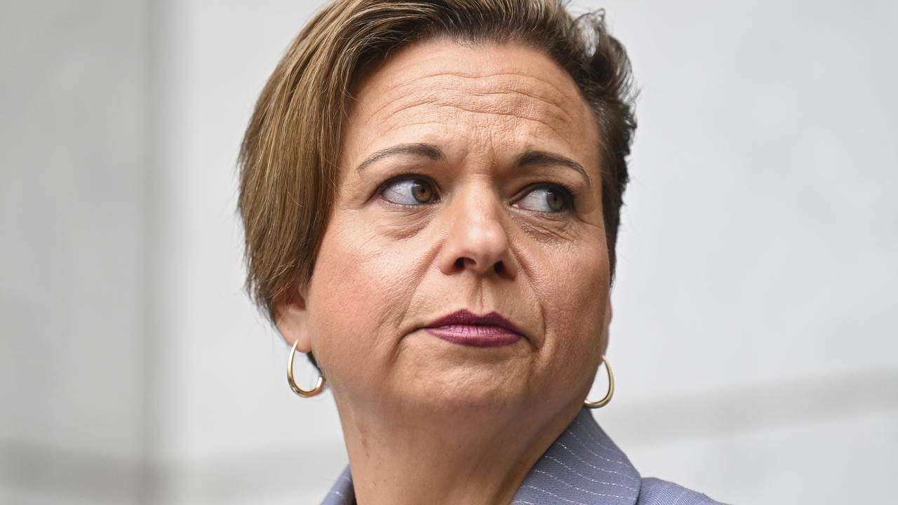 Communications Minister Michelle Rowland said the Albanese government stood ‘on the side of millions of concerned parents’. Picture: NewsWire/ Martin Ollman