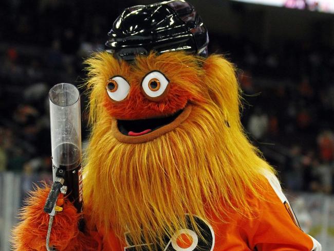 The Philadelphia Flyers’ new mascot Gritty. Picture: AP