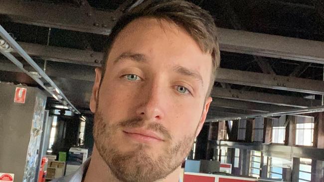 Model Cody Asplet, charged by AFP with beastiality, had a special folder on his now deleted Instagram page featuring images of him with numerous dogs Picture: Supplied