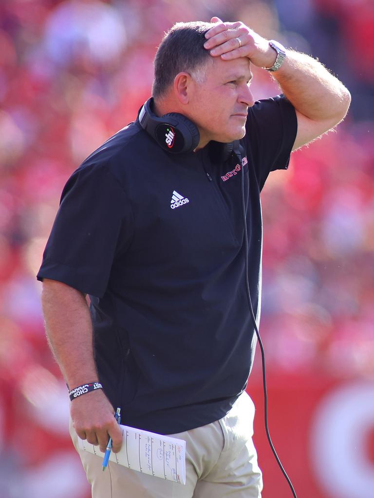 Head coach Greg Schiano of the Rutgers Scarlet Knights Mike Stobe/Getty Images/AFP.