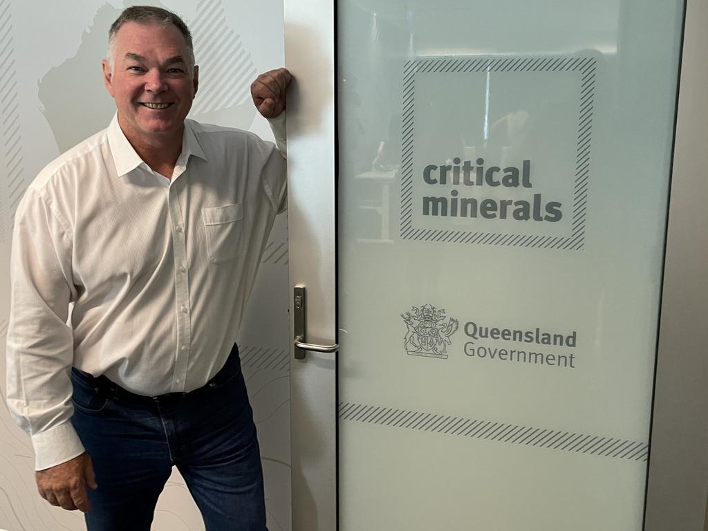 Resources Minister Scott Stewart has provided a sneak peek of Townsville’s new Critical Minerals office. Picture: Leighton Smith.