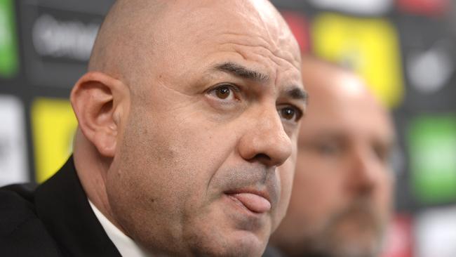 Wanderers CEO John Tsatsimas is working without pay.