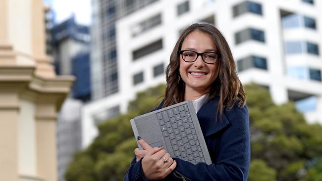 Naomi Owen, 36, has invested her money using a robo Adviser to try and make good returns on her cash. Picture: Naomi Jellicoe