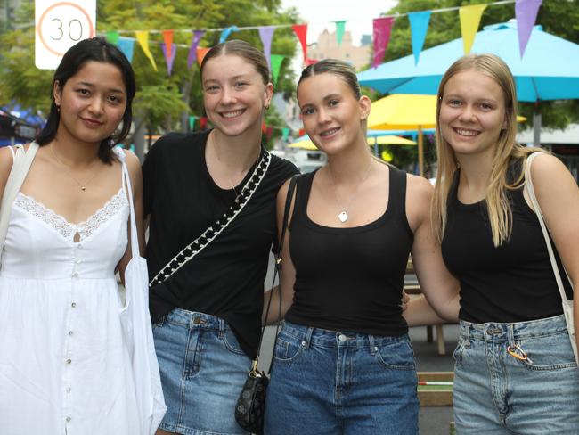 Students soak in O-Week at UniSA City West campus. Picture: Dean Martin