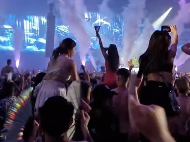 Multiple partygoers were hospitalised after overdosing at a Flemington music festival. Picture: TikTok