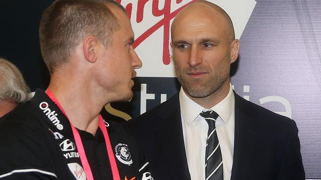 Chris Judd’s role as Carlton football director has conflicted with his media gigs. Picture: Michael Klein