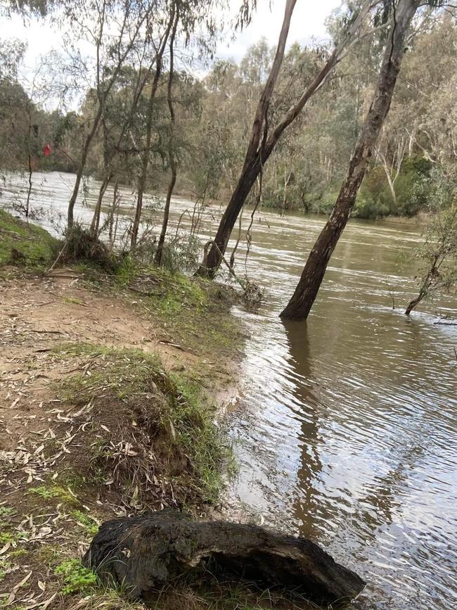 The location along the Goulburn River where Jodus’ body was discovered on June 14.