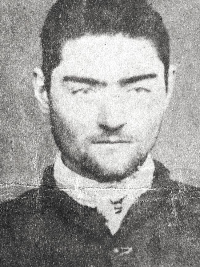 A photograph of Ned Kelly taken at Pentridge Prison about February 1874. Picture: Public Record Office Of Victoria