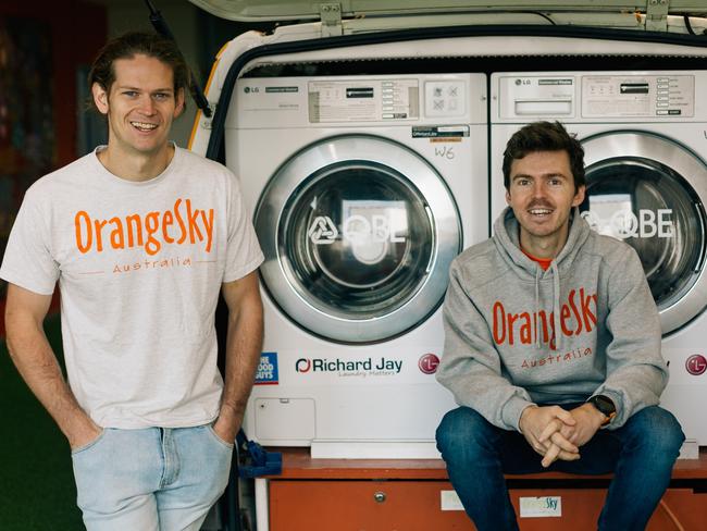 Orange Sky co-founders Lucas Patchett and Nic Marchesi.