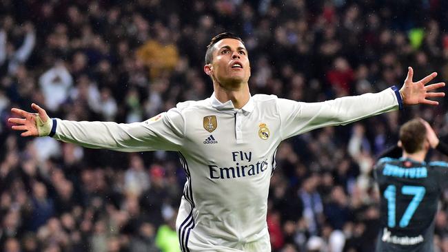 Real Madrid's Portuguese forward Cristiano Ronaldo.