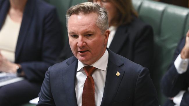 Energy Minister Chris Bowen says Australia is on track to reduce emissions by 42 per cent by 2030.