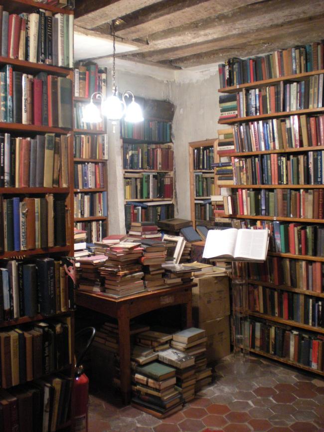 Shakespeare And Company bookshop on the Left Bank of Paris.