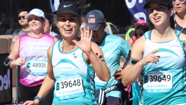 Lynette Mallison doing the Blackmores Sydney Running festival.