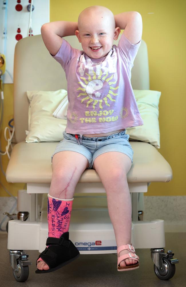 Mia Depuit has conquered two different cancers. Picture: David Caird