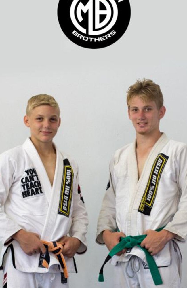 Innisfail brothers and teenage martial artists Brodie and Kyle Mayocchi in May 2019. Picture: Supplied.