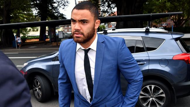 Dylan Walker’s assault charges will be fresh in Manly players’ minds. (AAP Image/Joel Carrett) 