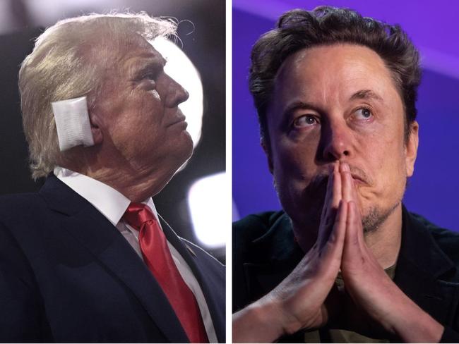 Musk plans to donate $66.6m a month to super PAC backing Trump â after fully endorsing candidate following shooting. Picture: Getty/ AFP