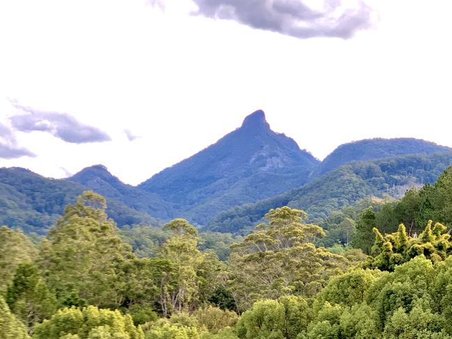 A view of Wollumbin National Park - Mount Warning - which was an iconic hiking location until the Perrottet Government gave control to an Indigenous consulting group who have banned the public.