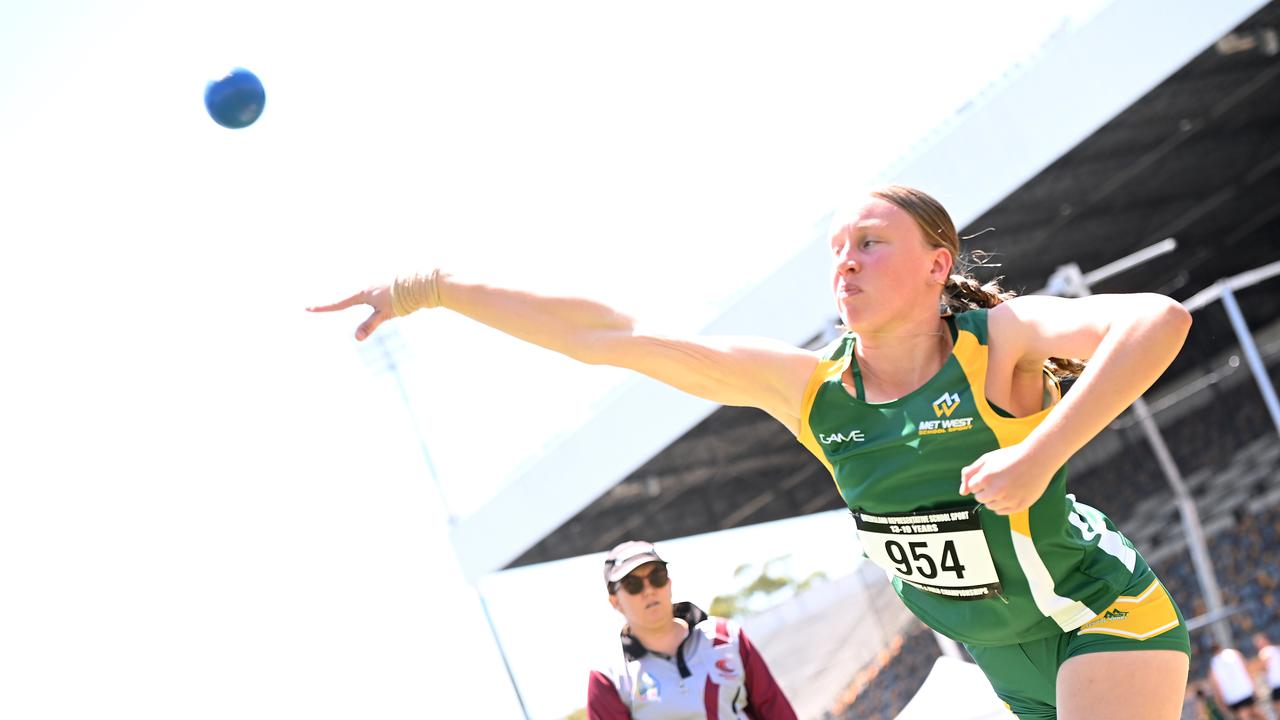 Queensland Representative School Sport track and field championships in Brisbane. Saturday October 12, 2024. Picture, John Gass