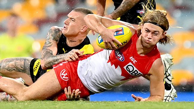 James Rowbottom has shown he has a bright future for the Swans. Picture: Getty Images