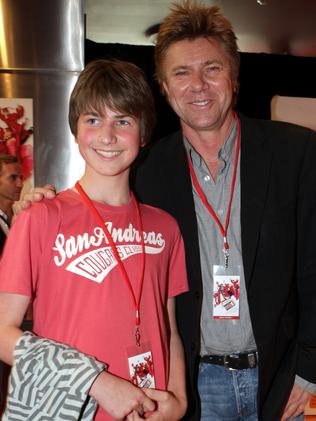 Christian and Richard at the High The Musical 3 premiere in 2008.