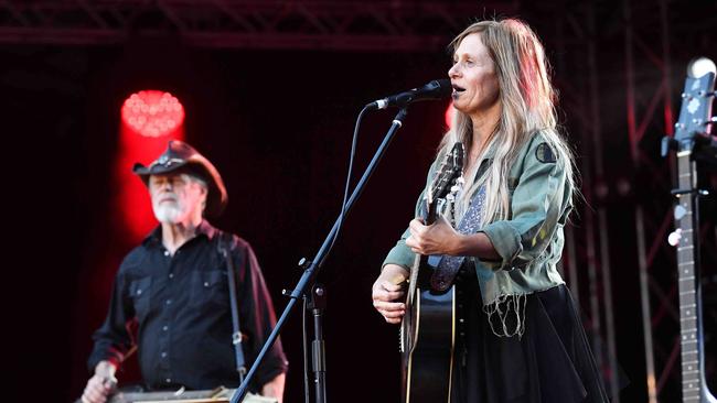 Kasey Chambers performs main stage Thursday night at the 2023 Gympie Music Muster. Picture: Patrick Woods.