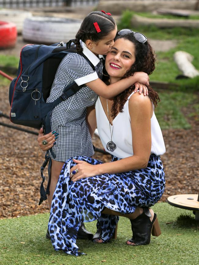 Maria Ligerakis with her daughter Alexandra. Picture: George Salpigtidis