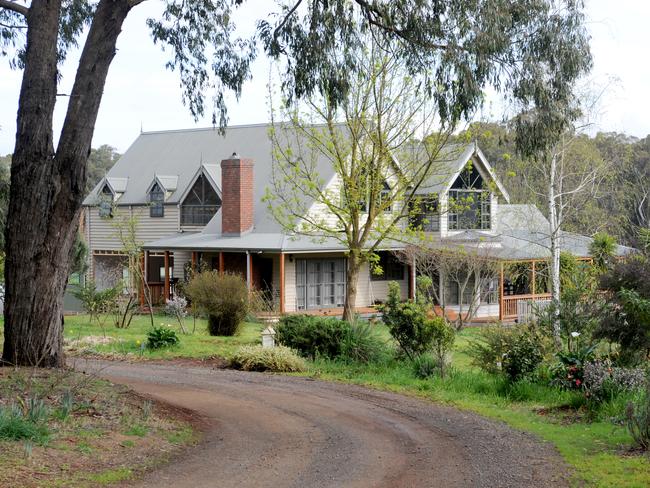 The home of Jacoba and Mark Tromp at 25 Chapman Rd, Silvan who went missing on Monday. Picture: Andrew Henshaw