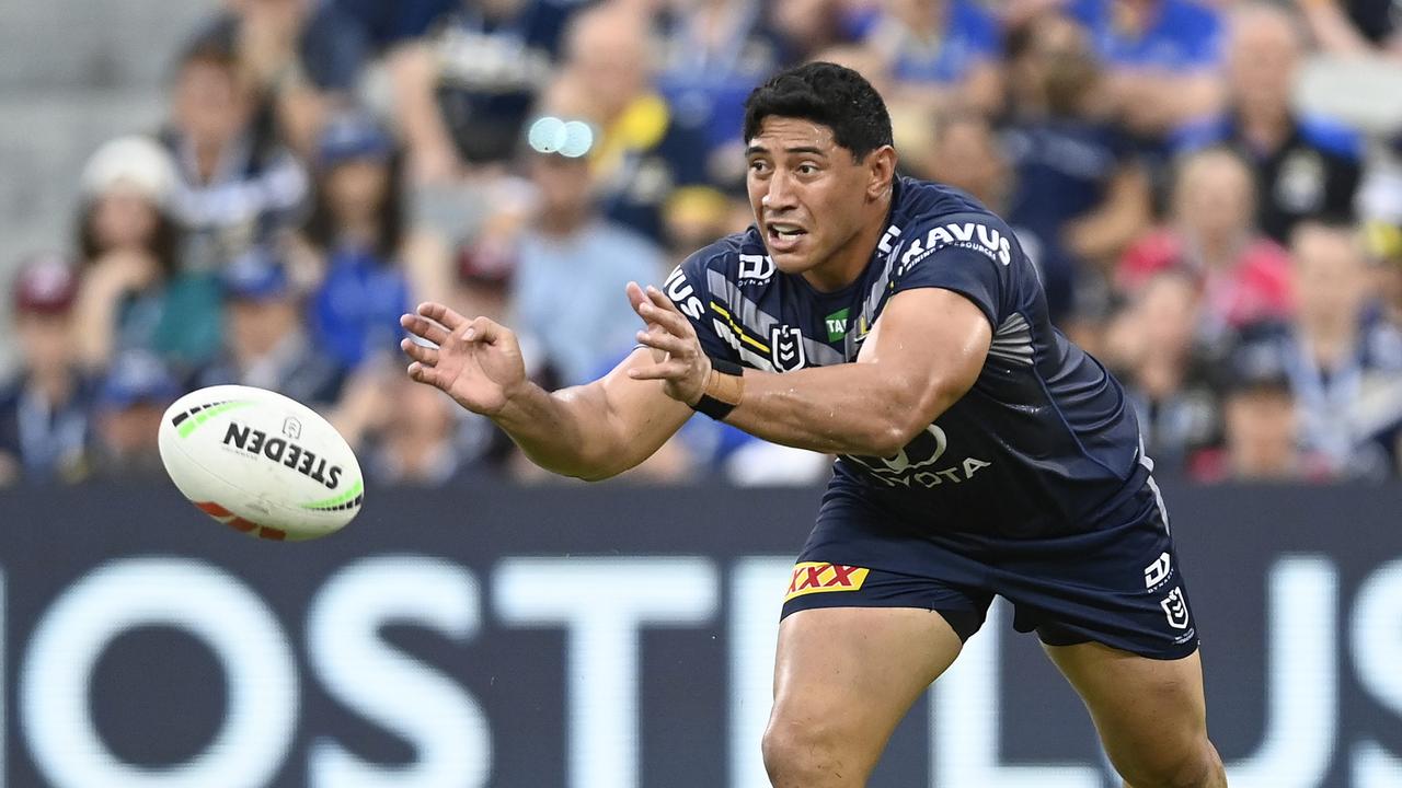 Taumalolo turned heads when he signed a monster $10m 10-year deal in 2017, but has dismissed concerns he could become complacent. Picture: Getty Images.