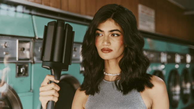 ‘I tried ghd’s new wave styler to try to get the perfect beachy waves’