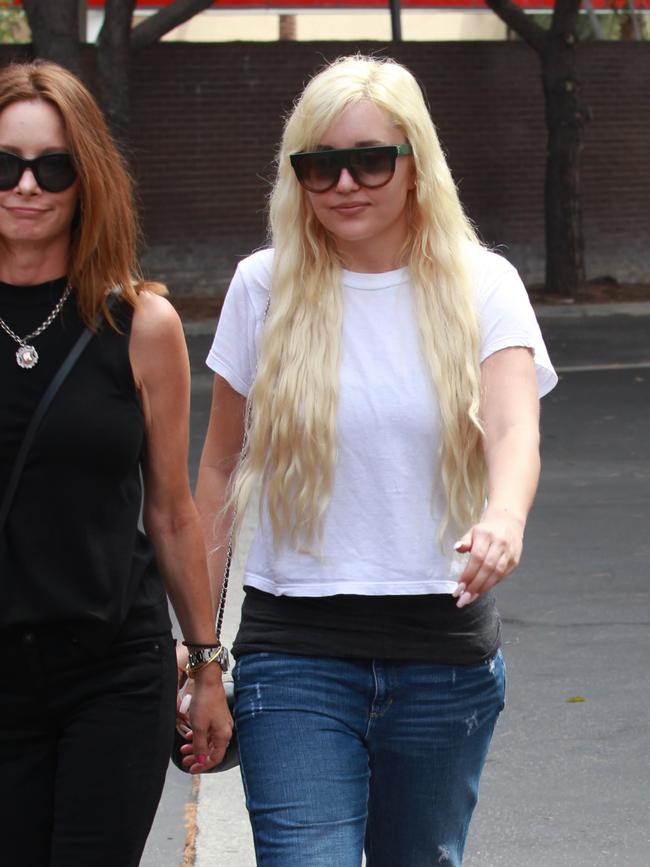 Amanda Bynes has often been seen walking the streets of LA looking dishevelled. Picture: Bauer-Griffin/GC Images.