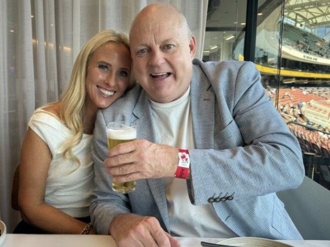 Billy Brownless and Crystle Fleur met at the footy. Picture: Instagram