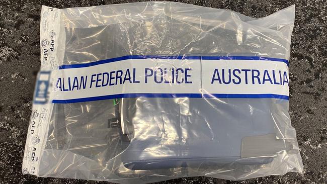 Her suitcase was seized as evidence for further investigation. Picture: Australian Federal Police