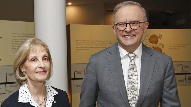 Special envoy to combat anti-Semitism Jillian Segal with Anthony Albanese. Picture: John Appleyard / NewsWire