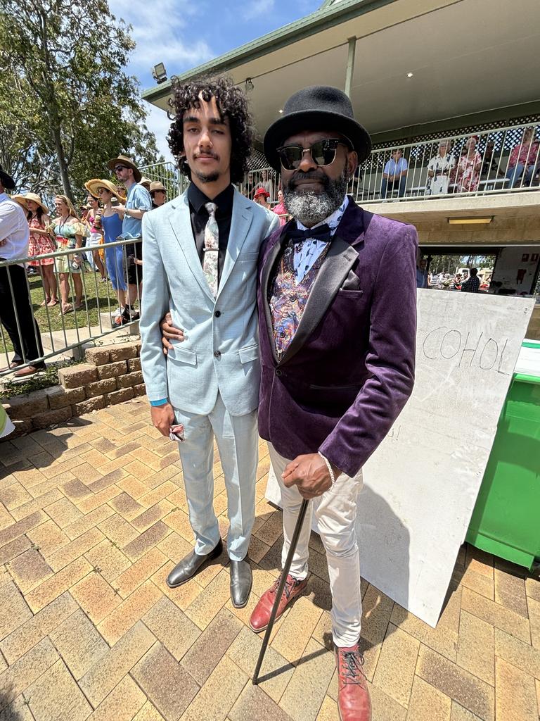 Racegoers at the Torbanlea Picnic Races.