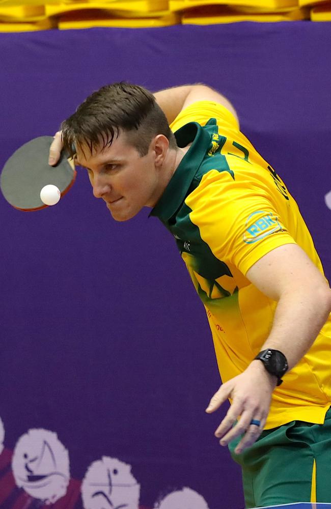 Rockhampton's Joel Coughlan was co-captain of the Australian Para-table tennis squad for the Tokyo 2021 Paralympic Games. Photo: Table Tennis Australia